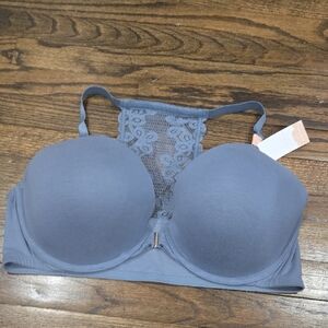 Cacique Slate Gray Boost Plunge 44DDD NWT